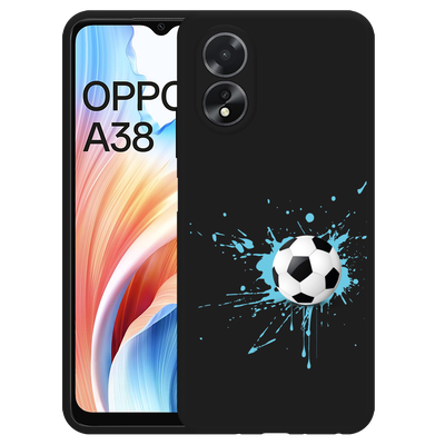 Cazy Hoesje Zwart geschikt voor Oppo A38 Soccer Ball
