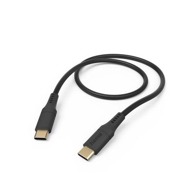 Hama Silicone USB-C naar USB-C Kabel - 150cm - Zwart