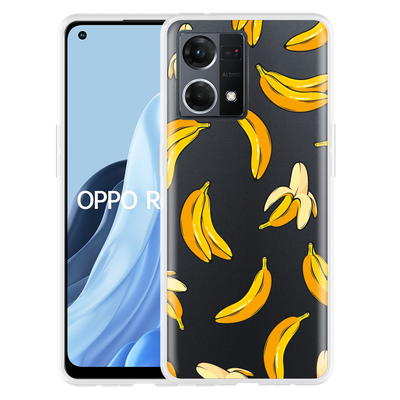 Cazy Hoesje geschikt voor Oppo Reno 7 - Banana