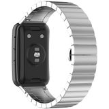 Cazy Huawei Watch Fit Bandje - Chain Metalen Watchband - Zilver