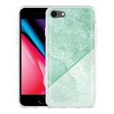 Hoesje geschikt voor iPhone 8 - Green Marble