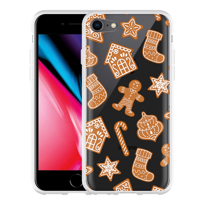 Cazy Hoesje geschikt voor iPhone 8 - Christmas Cookies