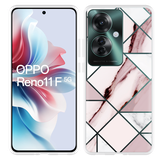 Hoesje geschikt voor Oppo Reno11 F Roze Marmer