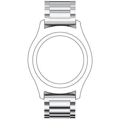 Cazy Metalen Band Samsung Galaxy Watch 3 45mm - Zilver