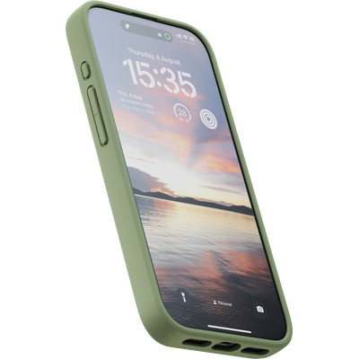 Njord Collections Suede Case iPhone 15 Pro (Olive) NA51SU01