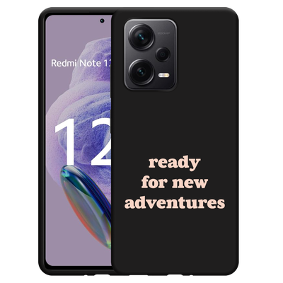 Cazy Hoesje Zwart geschikt voor Xiaomi Redmi Note 12 Pro+ 5G New Adventures