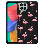 Hoesje Zwart geschikt voor Samsung Galaxy M33 - Flamingo