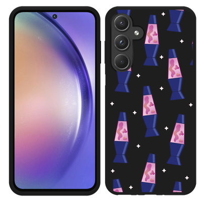 Cazy Hoesje Zwart geschikt voor Samsung Galaxy A55 Lavalampen