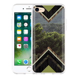 Hoesje geschikt voor iPhone 7 - Forest wood