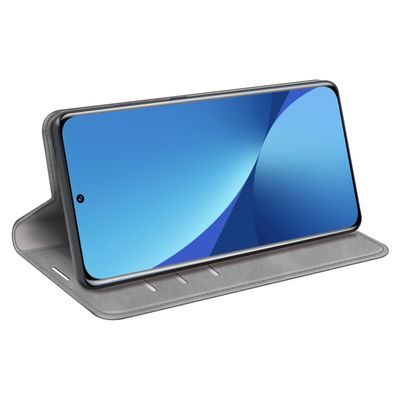 Cazy Wallet Magnetic Hoesje geschikt voor Xiaomi 12 Pro - Grijs