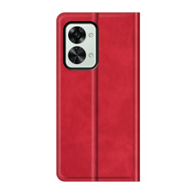 Cazy Wallet Magnetic Hoesje geschikt voor OnePlus Nord 2T - Rood