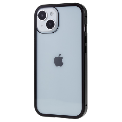 Cazy Magnetic Glass Privacy Hoesje geschikt voor iPhone 14 Plus - Zwart