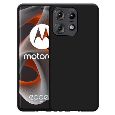 Cazy Soft TPU Hoesje geschikt voor Motorola Edge 50 Pro - Zwart