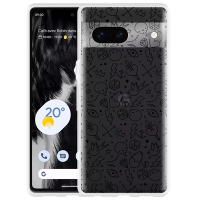 Cazy Hoesje geschikt voor Google Pixel 7 - Tattoo