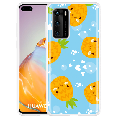 Cazy Hoesje geschikt voor Huawei P40 - Love Ananas