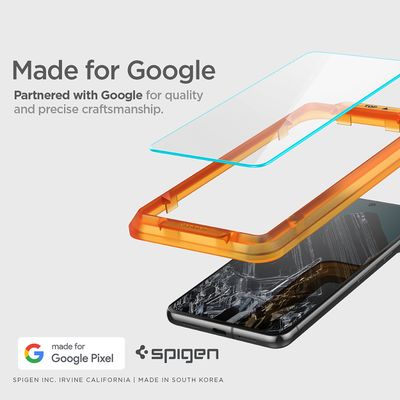 Spigen Glass Google Pixel 8 Pro Montage Frame EZ FIT 2 Pack AGL07395