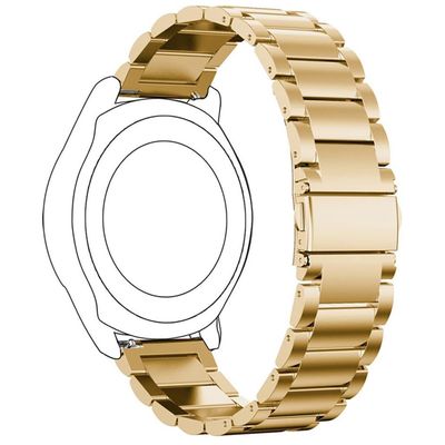 Cazy Bandje geschikt voor Samsung Galaxy Watch 3 45mm - Metalen Horlogebandje - Goud