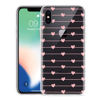 Cazy Hoesje geschikt voor iPhone X - Pink Love