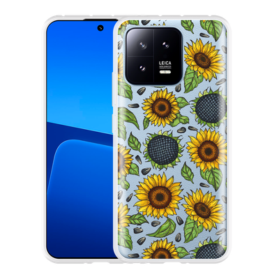 Cazy Hoesje geschikt voor Xiaomi 13 Sunflowers