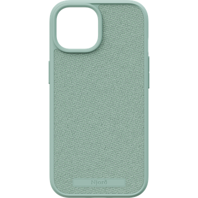 Njord Collections Fabric Hoesje geschikt voor iPhone 15 - Premium Stof - 100% gerecycled materiaal - Turquoise