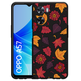 Cazy Hoesje Zwart geschikt voor Oppo A57 - Herfstbladeren
