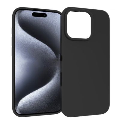 Cazy Soft GRS Hoesje geschikt voor iPhone 16 Pro Max - Zwart