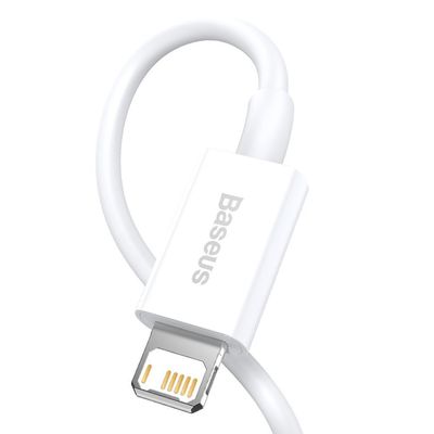 Baseus USB Lightning Kabel - 25cm - Wit