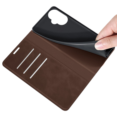 Cazy Wallet Magnetic Hoesje geschikt voor OnePlus Nord CE 3 Lite 5G - Bruin