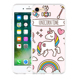 Hoesje geschikt voor iPhone 7 - Unicorn Time