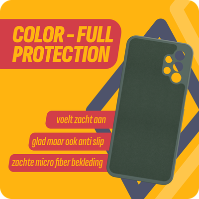 Cazy Soft Color TPU Hoesje geschikt voor Samsung Galaxy A13 4G - Groen