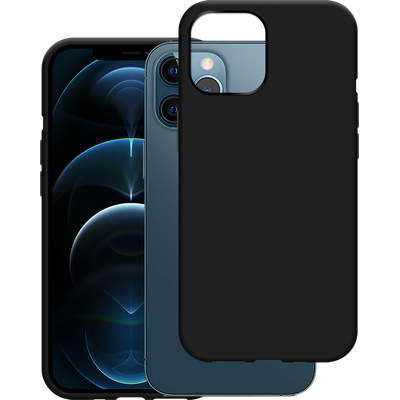 Cazy Soft TPU Hoesje geschikt voor iPhone 12 Pro Max - Zwart