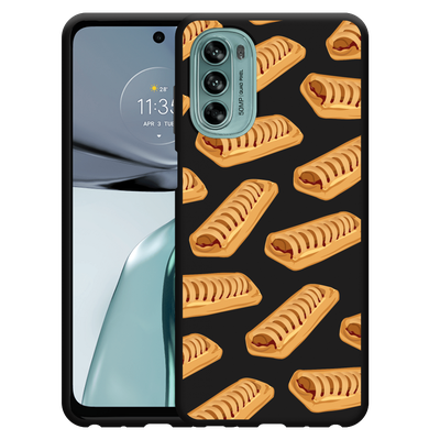 Cazy Hoesje Zwart geschikt voor Motorola Moto G62 5G - Frikandelbroodjes
