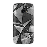 Hoesje geschikt voor Samsung Galaxy Xcover 4/4s - Polygon Marmer Grijs
