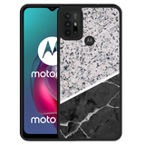 Hardcase hoesje geschikt voor Motorola Moto G10 - Marmer Mix