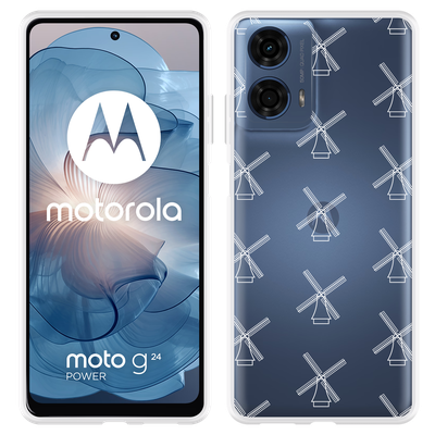 Cazy Hoesje geschikt voor Motorola Moto G04/G04s/G24/G24 Power Molens