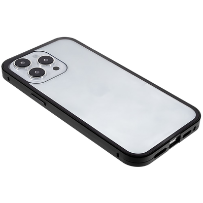 Cazy Magnetic Glass Hoesje geschikt voor iPhone 14 Pro - Zwart
