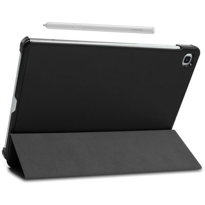 Cazy Hoes geschikt voor Samsung Galaxy Tab S6 Lite - TriFold Tablet Smart Cover - Zwart
