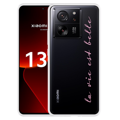 Cazy Hoesje geschikt voor Xiaomi 13T/13T Pro La Vie Est Belle