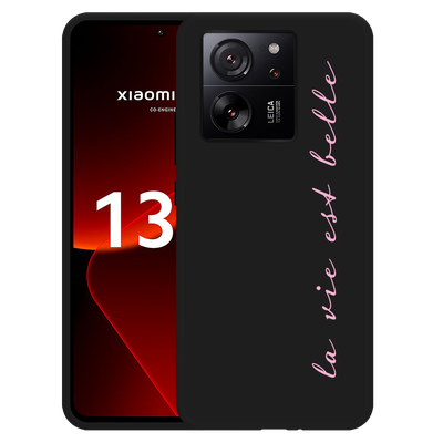 Cazy Hoesje Zwart geschikt voor Xiaomi 13T/13T Pro La Vie Est Belle