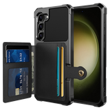 Magnetic Card Hoesje geschikt voor Samsung Galaxy S23 - Zwart