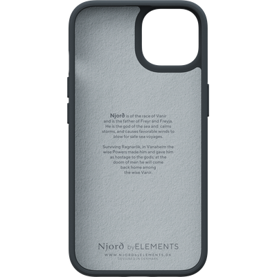 Njord Collections Comfort+ Hoesje geschikt voor iPhone 14 Plus - Gerecycled Materiaal - 2M valbesecherming - Zwart
