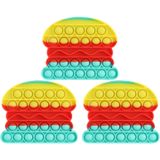 Snap en Pop Fidget Toy - Burger - Anti Stress (3 stuks)