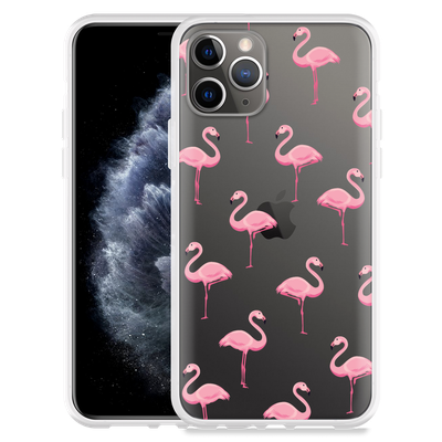 Cazy Hoesje geschikt voor iPhone 11 Pro - Flamingo