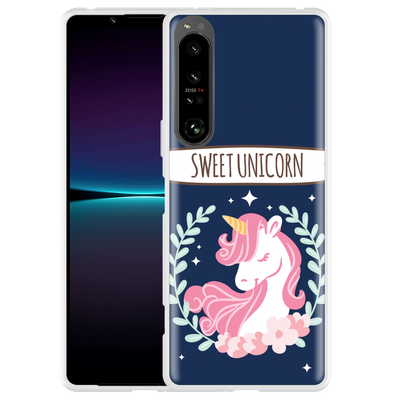 Cazy Hoesje geschikt voor Sony Xperia 1 IV - Sweet Unicorn
