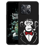 Hoesje Zwart geschikt voor OnePlus 10T - Smoking Chimp