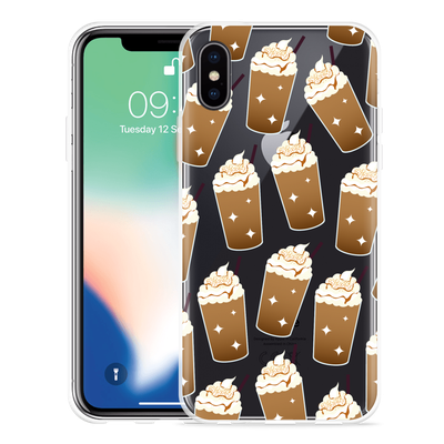 Cazy Hoesje geschikt voor iPhone Xs - Frappuccino's