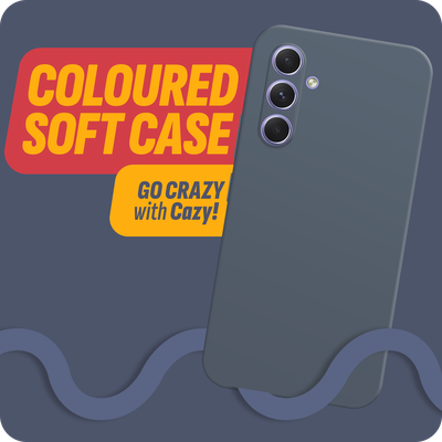 Cazy Soft Color TPU Hoesje geschikt voor Samsung Galaxy A54 - Blauw