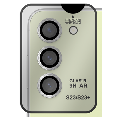 Cazy Tempered Glass Camera Lens Protector geschikt voor Samsung Galaxy S23+ - met Applicator - 2 stuks