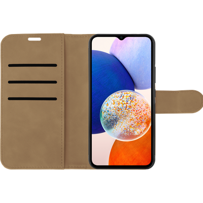 Cazy Uitneembaar Wallet Hoesje voor Samsung Galaxy A14 - Magnetisch 2-in-1 Hoesje met Pasvakjes - Taupe