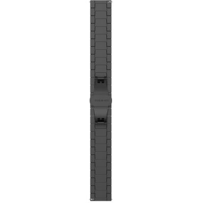 Cazy Chain Metalen Watchband voor Garmin Vivomove 3 Sport 44mm - Zwart